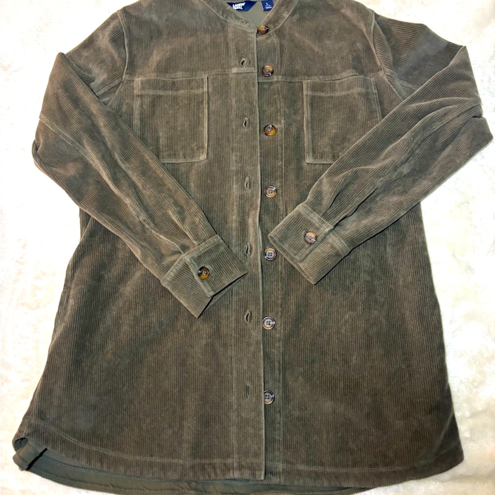 Land’s End olive green corduroy jacket
